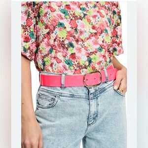 Pink Belt w/ Gold Buckle (also in orange)